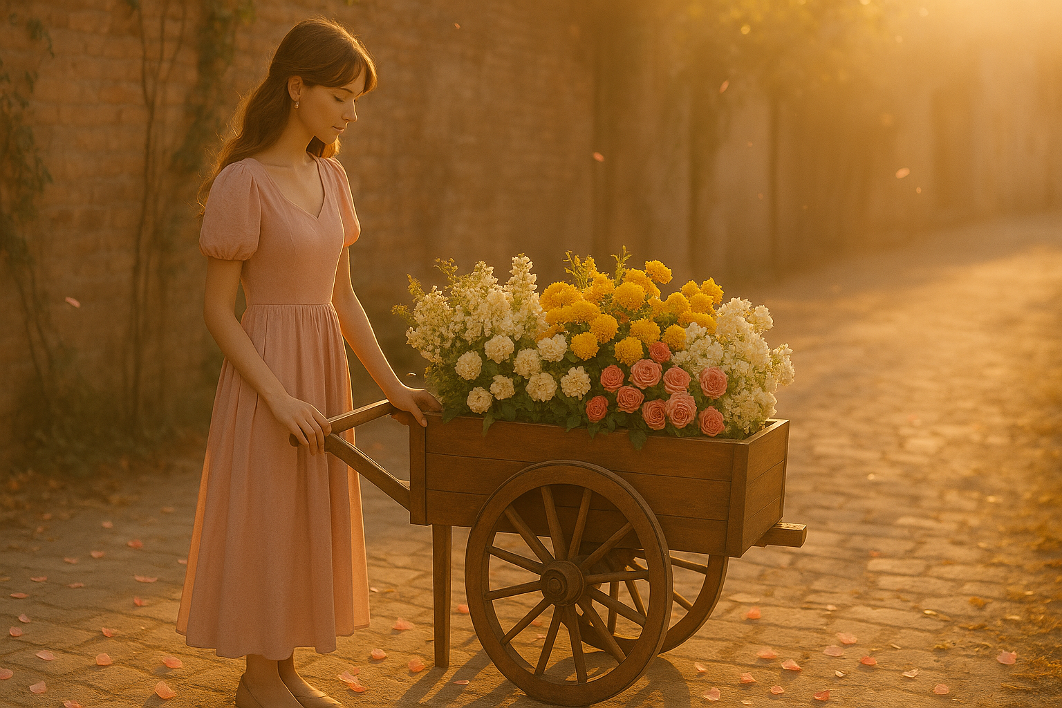 “The Forgotten Flower Cart” - dazzling pearl