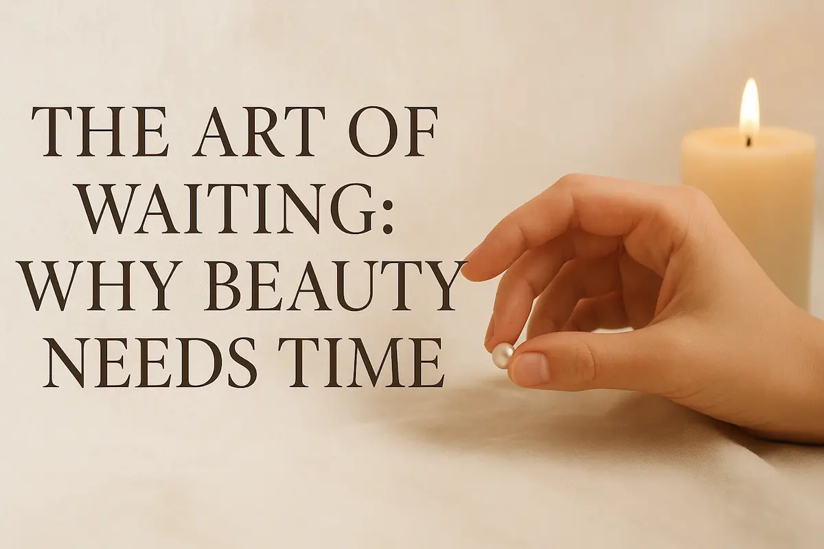 the art of waiting,why beauty needs time.